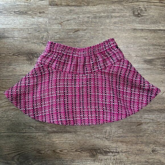 Janie and Jack Girls Size 12-18 Months Pink Tweed Boucle Skirt - Picture 3 of 3